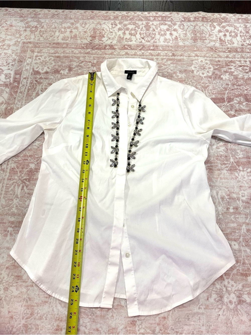 Ann Taylor ✨ Crystal Embellished Button Down - Picture 10 of 11